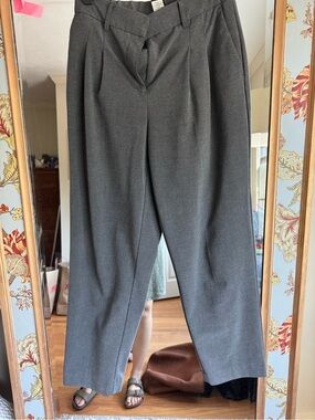 Rachel Zoe Men's Charcoal Gray Pleated Dress Pants